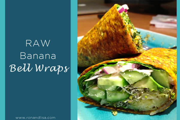 raw banana bell wrap