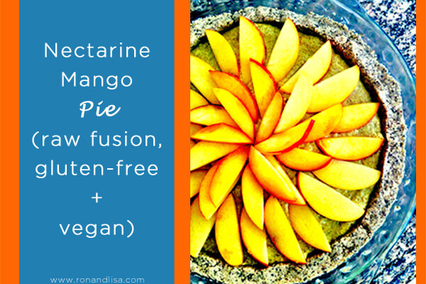 Nectarine Mango Pie (raw fusion, gluten-free + vegan)