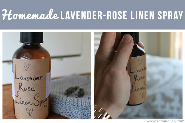 Homemade Lavender-Rose Linen Spray