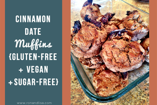 Cinnamon Date Muffins {Gluten-Free + Vegan + Sugar-Free}