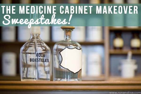 Medicine Cabinet Makeover Top Blue