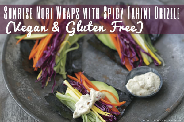 Sunrise Nori Wraps With Spicy Tahini Drizzle (Vegan &Amp; Gluten Free)