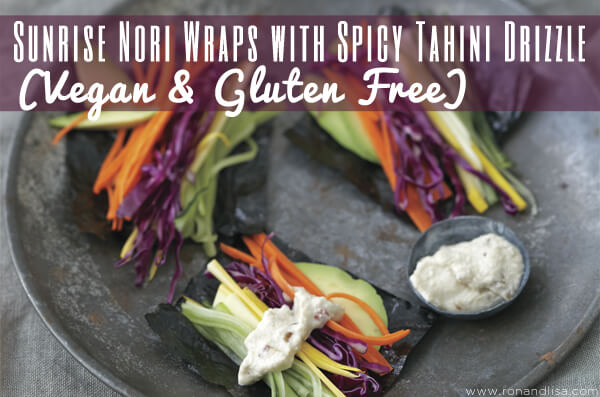 Sunrise Nori Wraps with Spicy Tahini Drizzle (Vegan & Gluten Free)