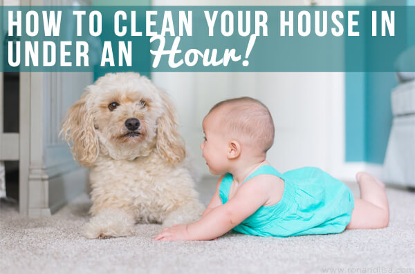 How To Clean Your House In Under An Hour!