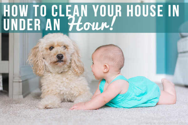 How to Clean Your House in Under an Hour!