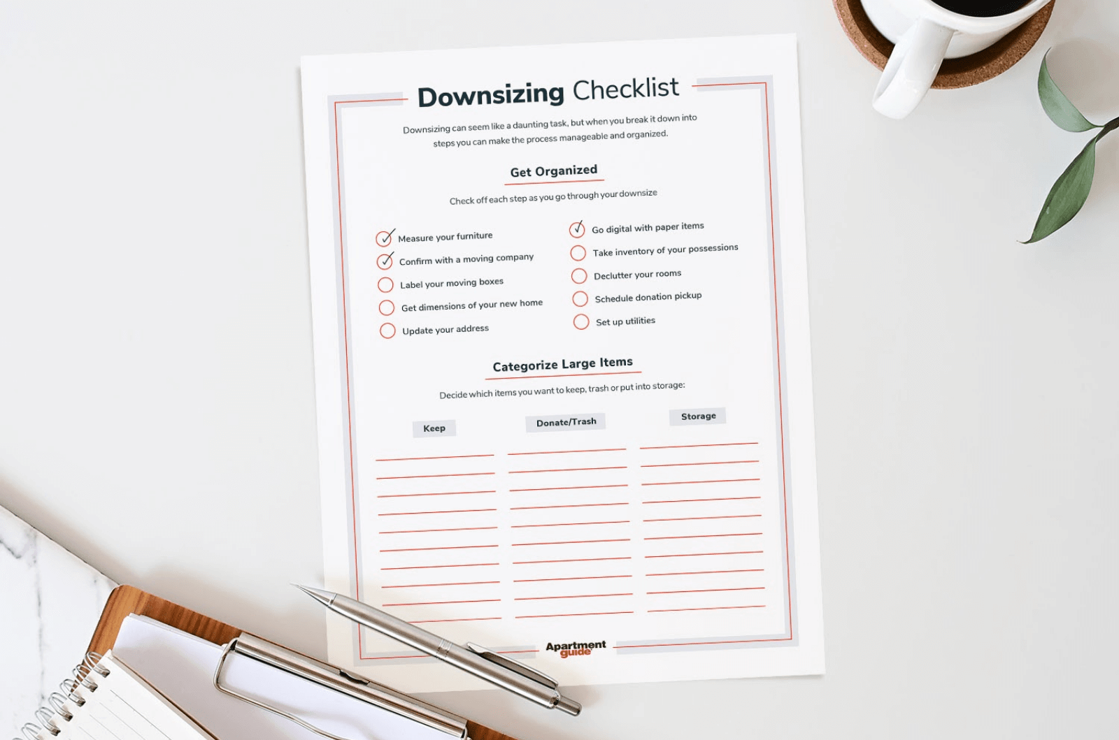 Downsizing Checklist: Steps To Staying Organized While Moving