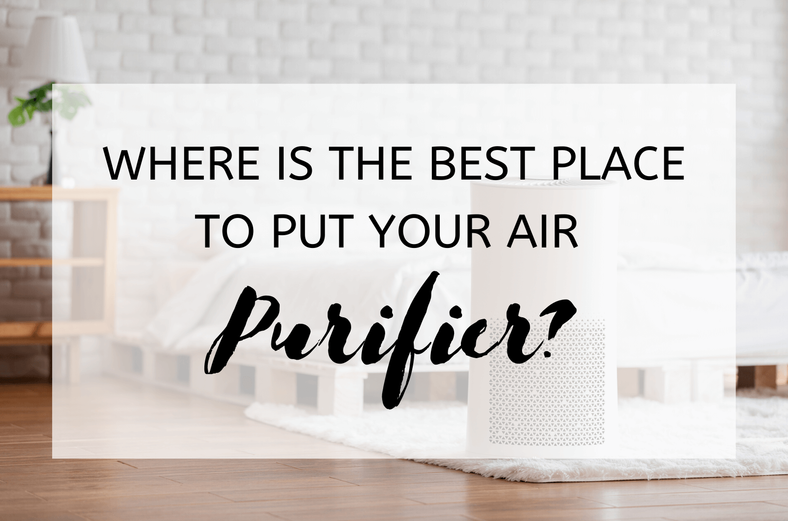 Where Is The Best Place To Put Your Air Purifier?