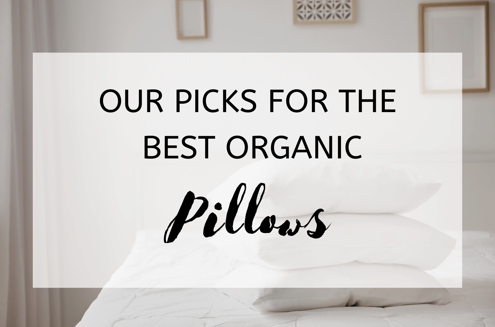 Our Picks for The Best Organic Pillows 