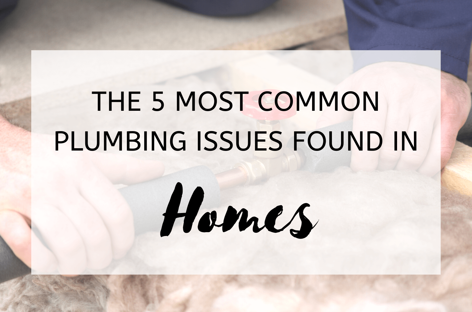The 5 Most Common Plumbing Issues Found In Homes