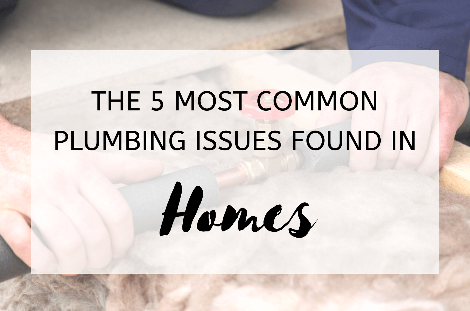 The 5 Most Common Plumbing Issues Found in Homes