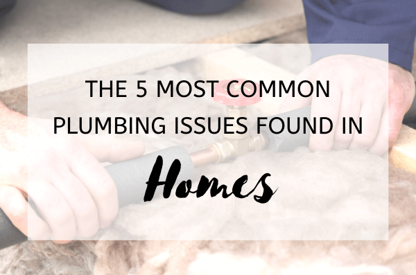 The 5 Most Common Plumbing Issues Found in Homes